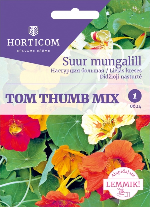 Suur mungalill ‘Tom Thumb mix’ 5g 1