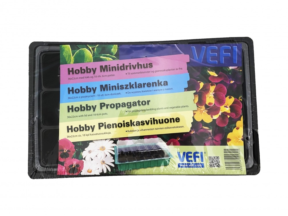 Toakasvuhoone Vefi 36 x 22cm 18 potti