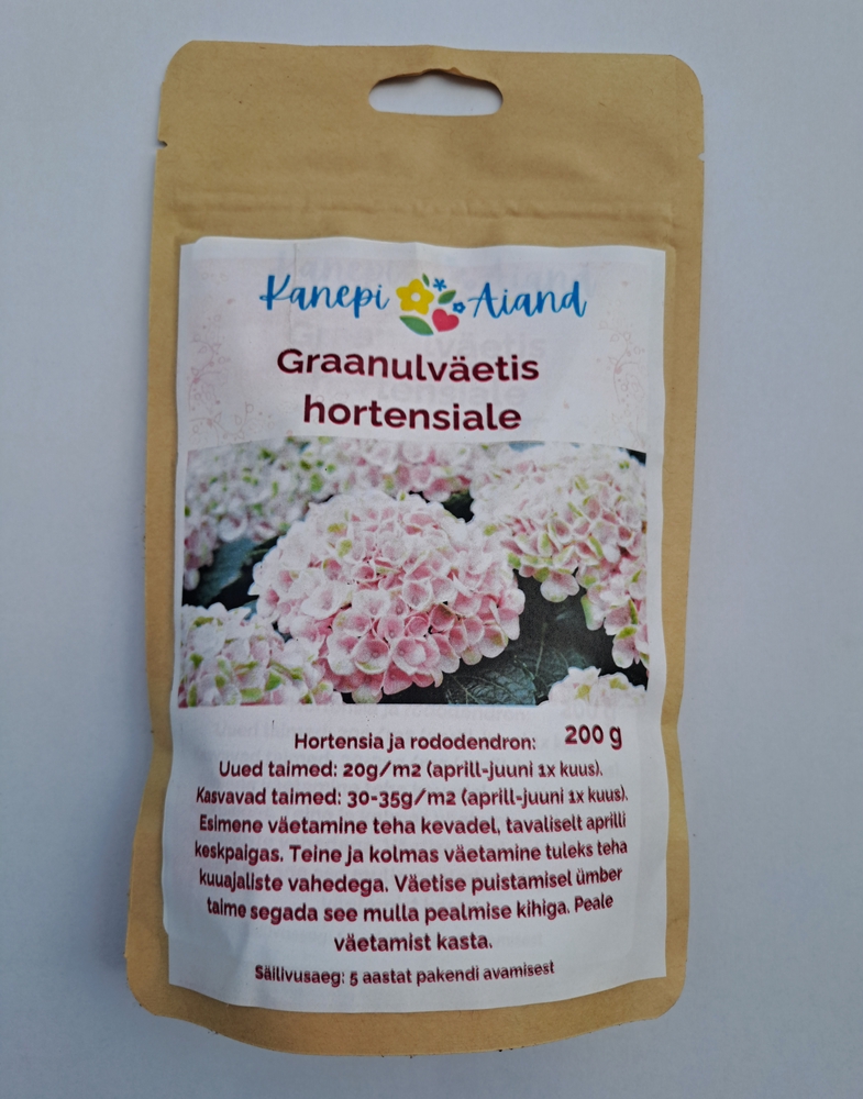 Graanulväetis hortensiale 200g