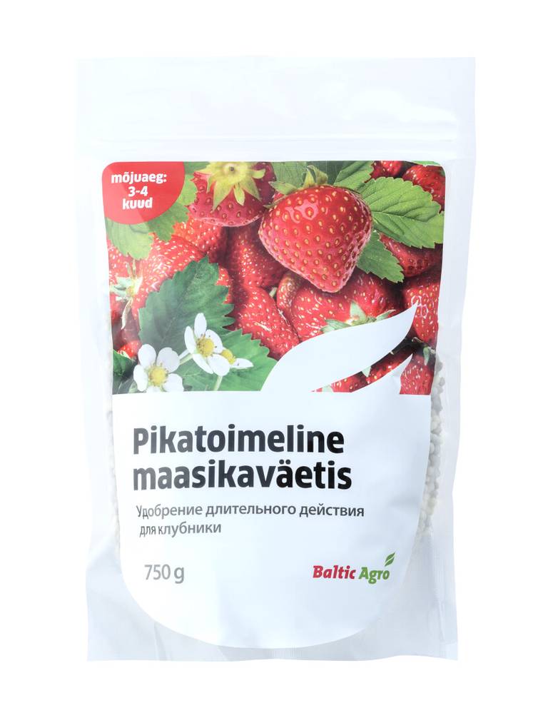 Pikatoimeline maasikaväetis 3-4 kuud 750g